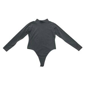 Vintage Los Angeles Apparel Gray Long Sleeve Bodysuit Y2K Made in USA